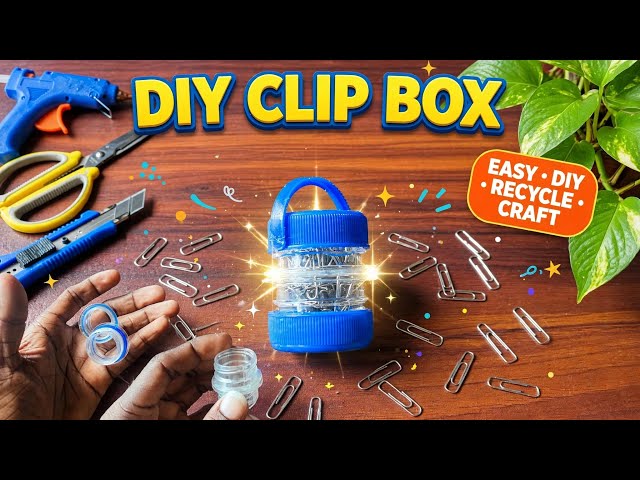 Don't Throw Away Plastic Bottles! 🍾 Easy DIY Clip Holder Craft