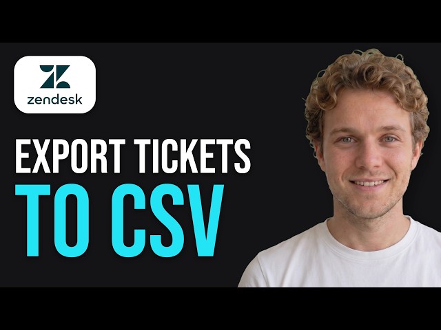 How to Export Tickets from Zendesk to CSV (2026 Method)