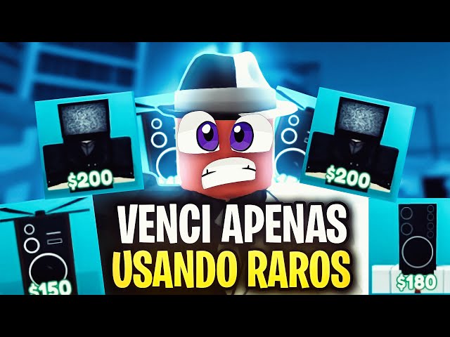 O pior desafio do TOILET DEFENSE usando APENAS RAROS | Roblox