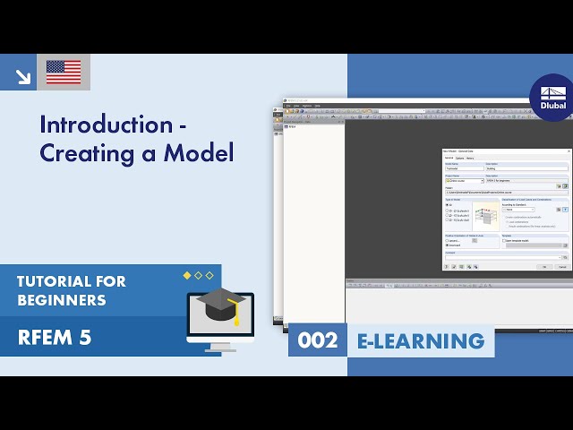 RFEM 5 Tutorial for Beginners | 002 Introduction - Creating a Model