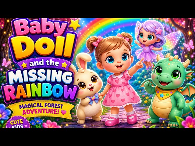 Baby Doll’s Magical Forest Adventure ✨🌈 | Stories Kids