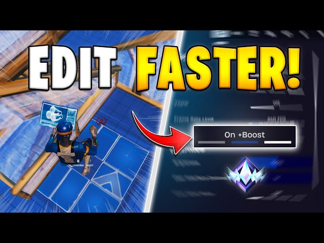 How to INSTANTLY EDIT FASTER in Fortnite! (Console & PC)