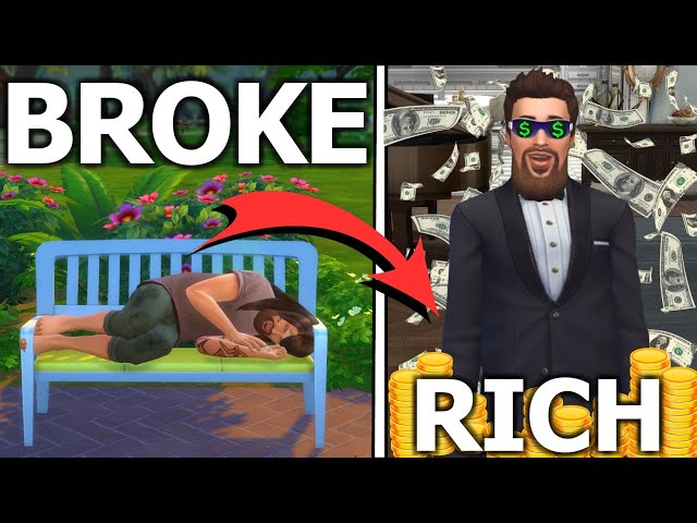 From HOMELESS to MILLIONAIRE | Sims 0$ Start Challenge