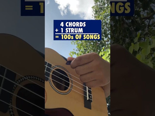One Strumming Pattern + 4 Chords = 100 Songs on Ukulele! Beginner Tutorial