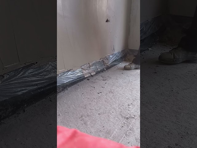 asmr plastering sounds troweilng wet skim finishing plaster #construction #oddlysatisfying #plaster