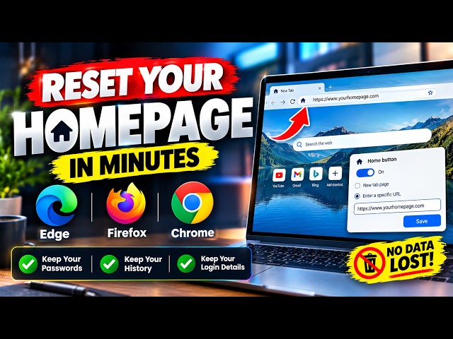 How Do i Reset My Homepage?