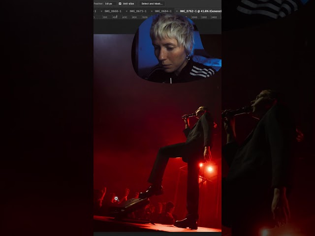 editing grunge concert photos in photoshop