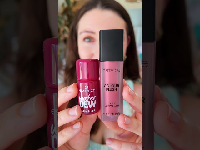 Catrice Colour Flush VS Essence Water Dew Serum Blush #makeup #essence #catrice  #beauty