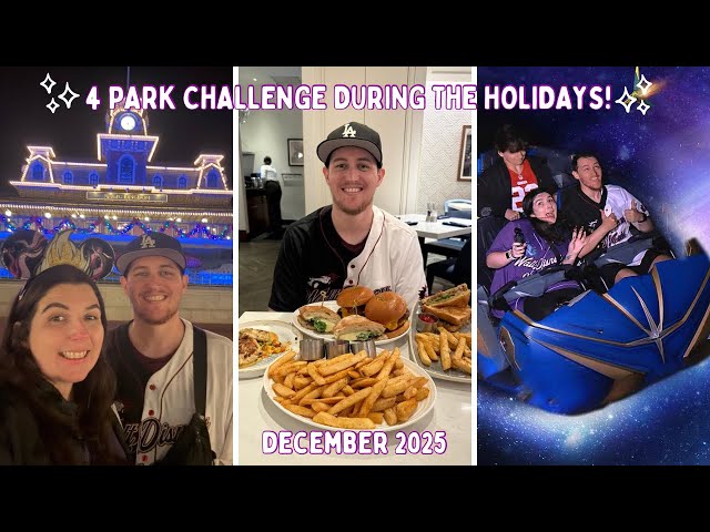 4 Park Challenge Over Christmas Week! Cake Bake Shop & Steakhouse 71 Feast | DAY23 & 24 DEC25