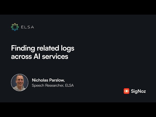 How SigNoz MCP Helps ELSA Debug Across AI Services