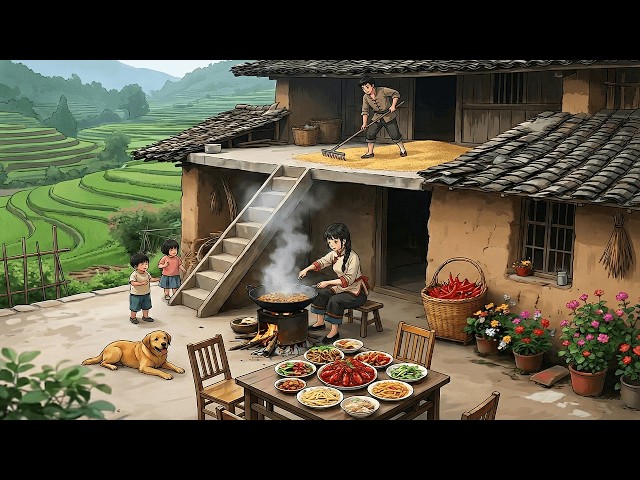 A Quiet Day in the Countryside: Farming & Cooking | Ghibli-Style Video