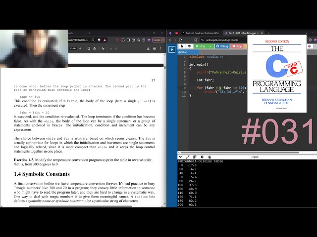 Day 31 of coding until I get a job (in backend) | C programming