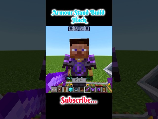 Armour Stand Build Hack 🤯🧿|| #shortsfeed #viral #minecraft