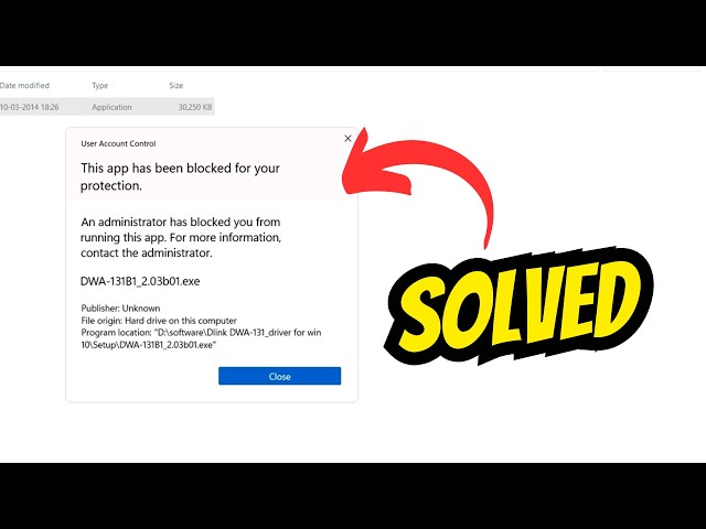 This app has been blocked for your protection in Windows 11/10 [Solved]