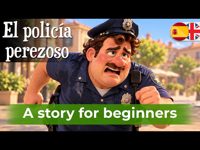 LEARN SPANISH Easily with Short and Simple Story – El policía perezoso (A1-A2)