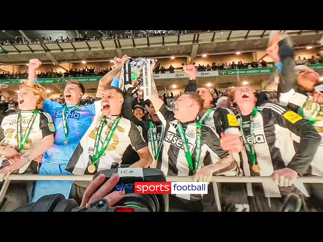 Newcastle Carabao Cup TROPHY LIFT in 360° VR 🏆