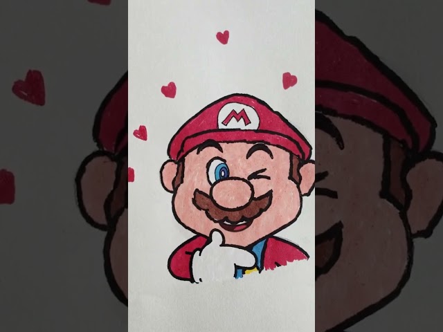 ❤️Super Mario#my Drawing# in #Ai# form #yt shorts ❤️