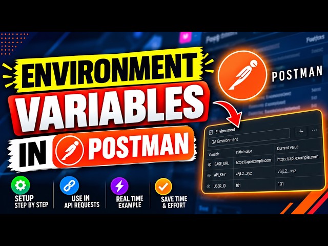 Postman Environment Variables Explained | Real-Time API Testing Example