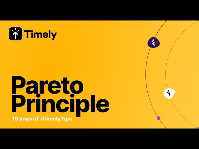 Pareto Principle (ten days of #timelytips)