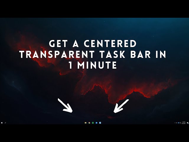 How to Make Taskbar Transparent Windows 10 and 11 (2025)