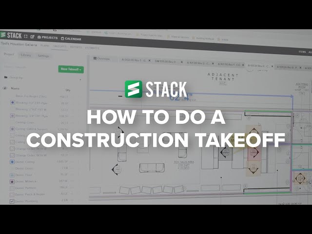 How To Do A Construction Takeoff