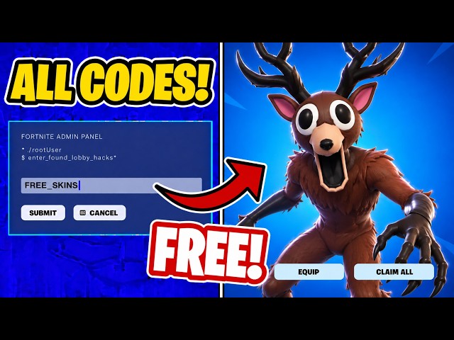 NEW FORTNITEMARES ADMIN PANEL CODES! (ALL FREE SKIN LOBBY HACK CODES)