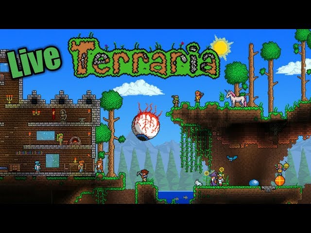 Morning Livestream : Terraria Building & Exploring!!!