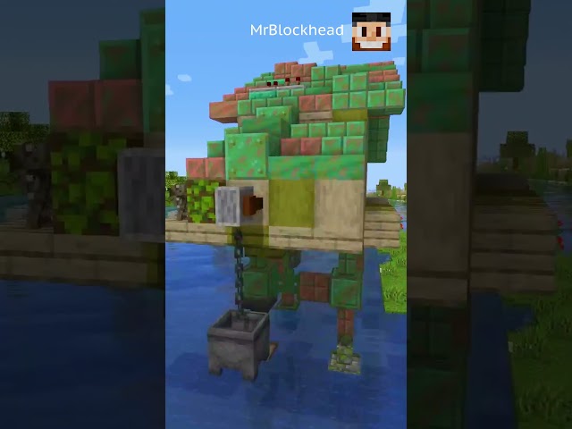 Minecraft Fisherman's Shack Salvagepunk Style  #minecraft #minecraftbuilding #minecraftshorts