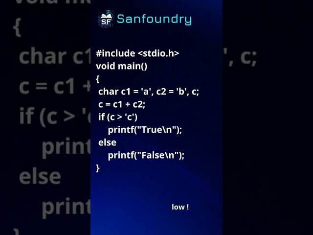 C Language Problem 5 | Sanfoundry | #Shorts
