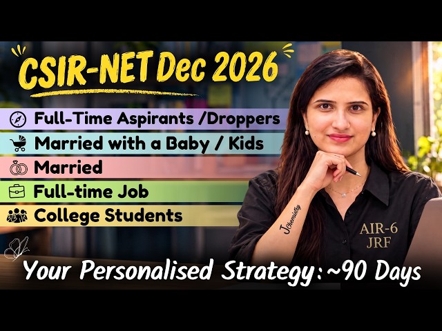 How to crack CSIR NET Dec 2026 exam in 3 Months? AIR 6 JRF's Preparation Strategy