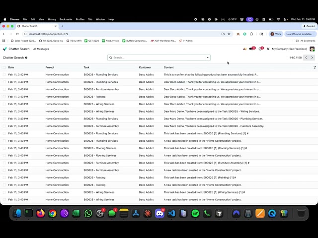 Odoo Chatter Search App