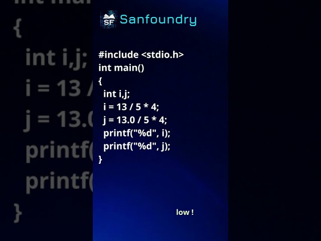 C Language Problem 23 | Sanfoundry | #Shorts