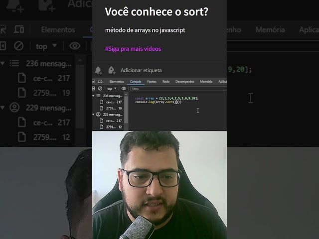 O que é o metodo sort no javascript? #shorts #code #programação #javascript #18