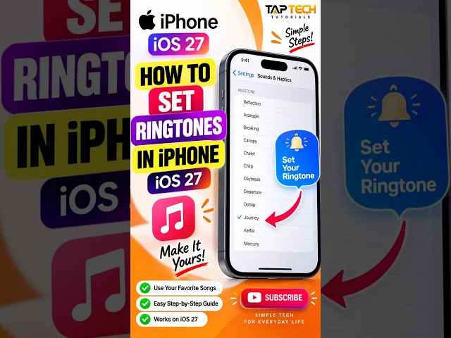 How to Set a Custom Ringtone on iPhone with iOS 27 📱🔔