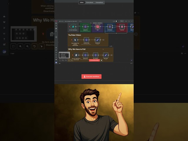 AI Video Analysis in 30 Seconds! #shorts  #n8n #openai #ai #aiautomation