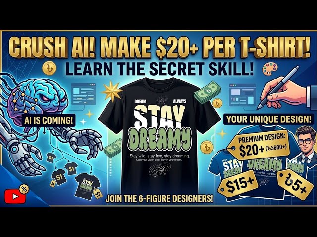 How to Make Money from T-Shirt Design | AI vs Real Graphic Designer