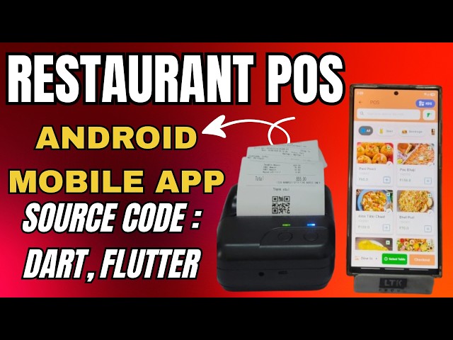 Restaurant POS (Offline Android App) with All Live Demo (Source Code in Dart, Flutter)