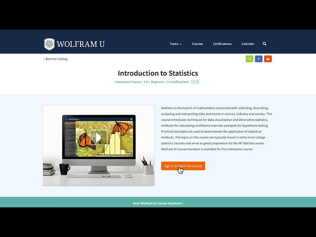 Wolfram U Course Preview: Introduction to Statistics