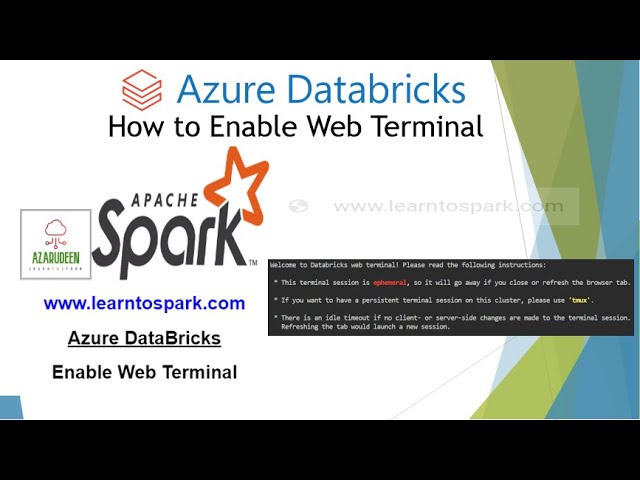 Azure Databricks - Enable Web Terminal | Apache Spark