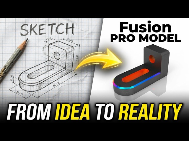 Fusion 360 From Zero | Beginner Step-by-Step Modeling Tutorial #11