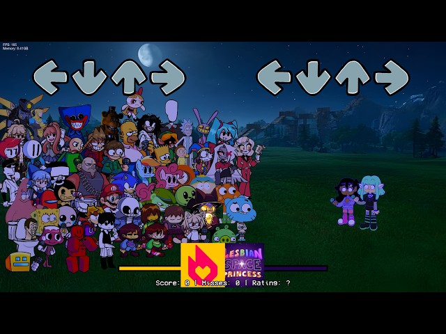 FNF mod - Fandoms VS LSP (All stars cover)