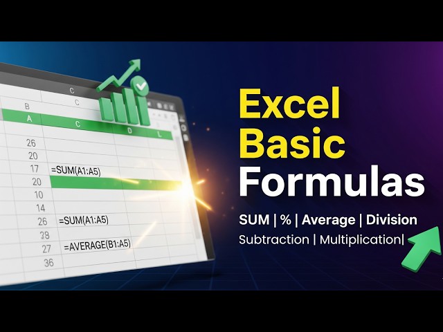 Microsoft Excel Basic Formulas Tutorial for Beginners