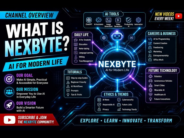 The Ultimate AI Roadmap 2026 | Learn Artificial Intelligence Step by Step | NEXBYTE #aiforbeginners