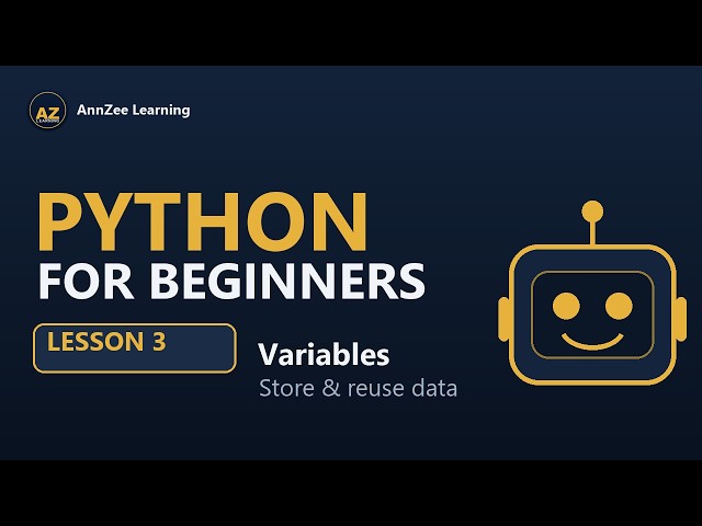 Python for Beginners #3 | Variables & Naming Rules Explained