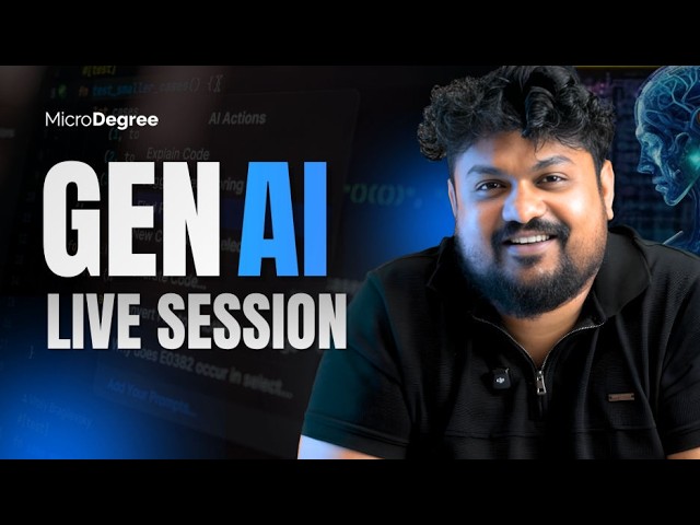 [ಕನ್ನಡ] Generative AI Live Class | Microdegree