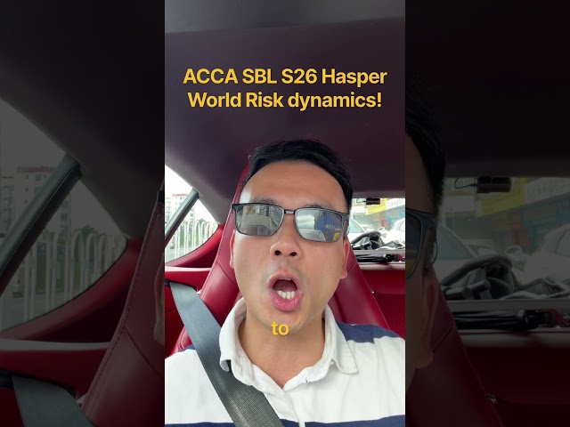 ACCA SBL Sept 26 Preseen Hasper World risk Dynamics topic #acca #sbl #preseen