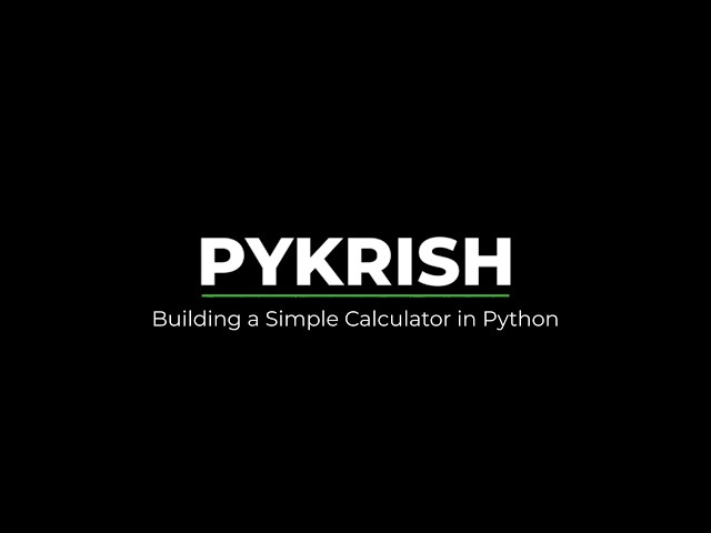 Making a Simple Calculator in Python (CLI) | Beginner Project