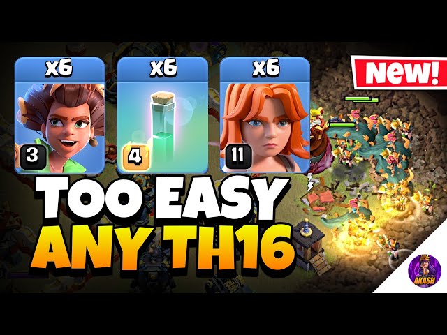 TH16 Root Rider Valkyrie is INSANE! | Best TH16 Attack Strategy (Clash of Clans)