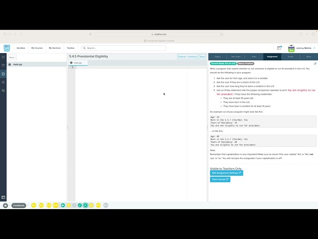 Codehs Python 5.4 Video Tutorial: Logical Operators Part 1