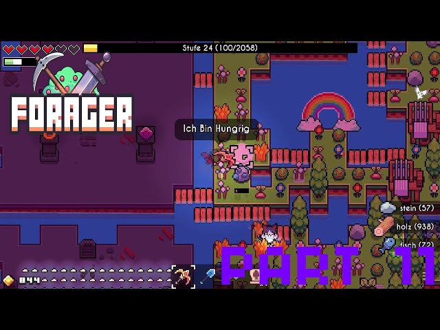 Lets Play Forager #011 die Skill bringt mir ein Haustier und die Fähigkeit Gestein essen zu können